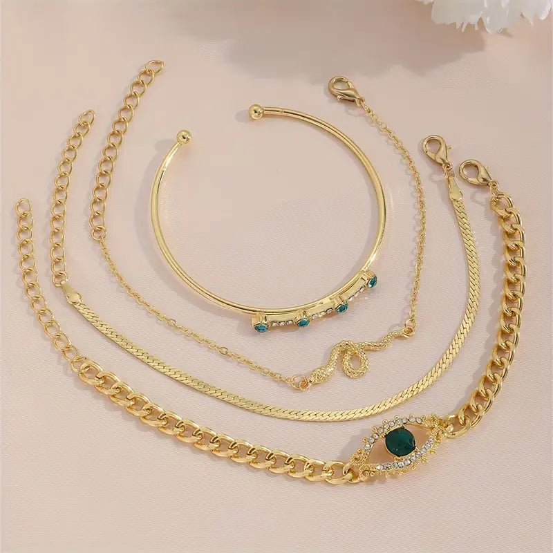 Set de pulseras Serpina Veyra | Oro