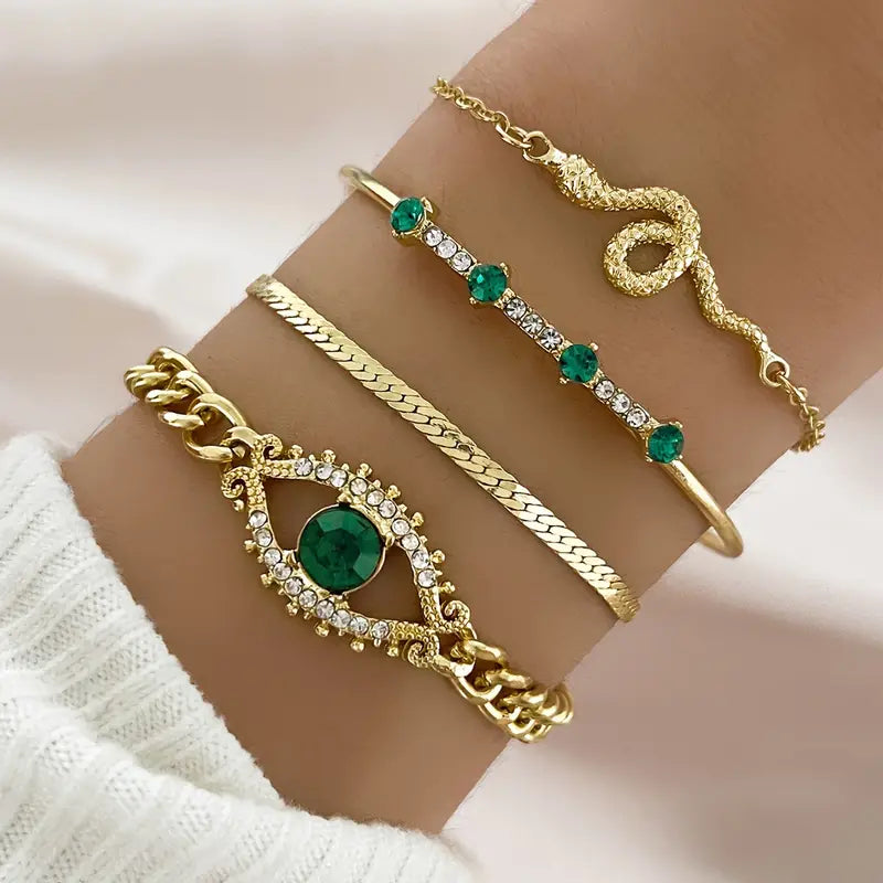 Set de pulseras Serpina Veyra | Oro