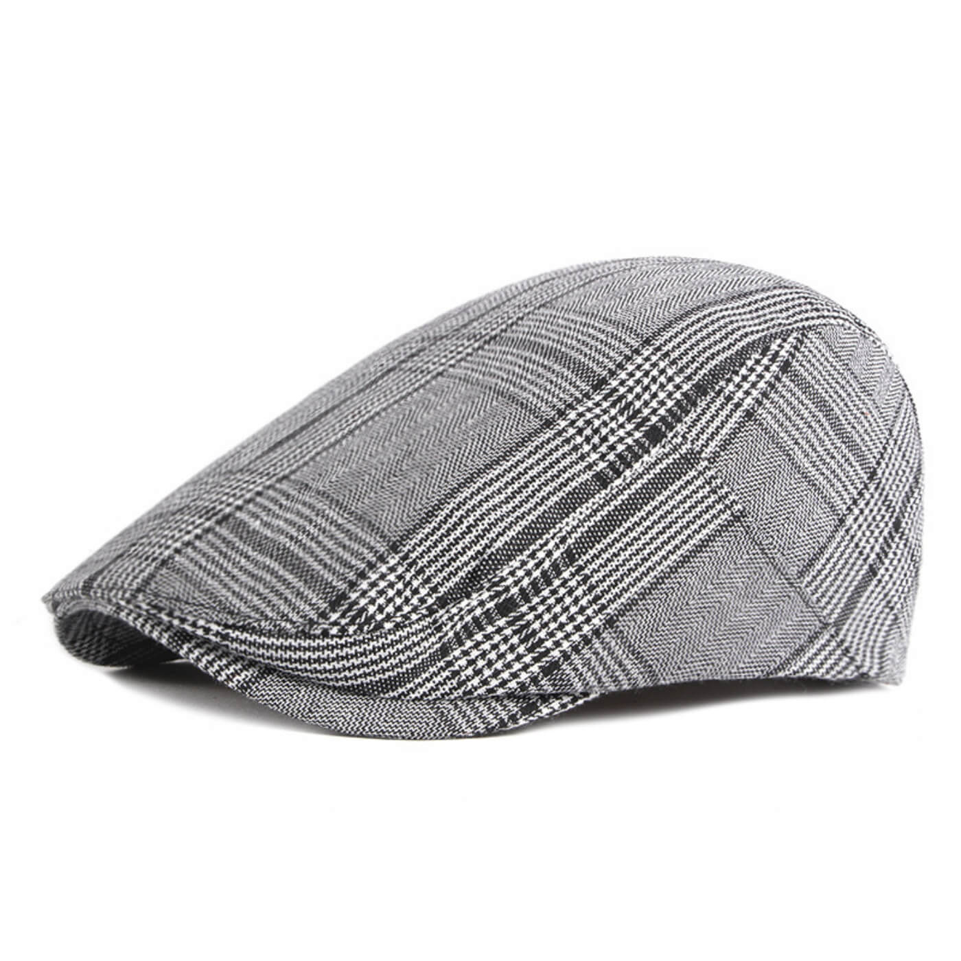 Aureliano | Gorra Plana de Cuadros