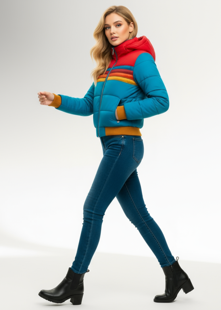 Isabella | Plumífero Multicolor