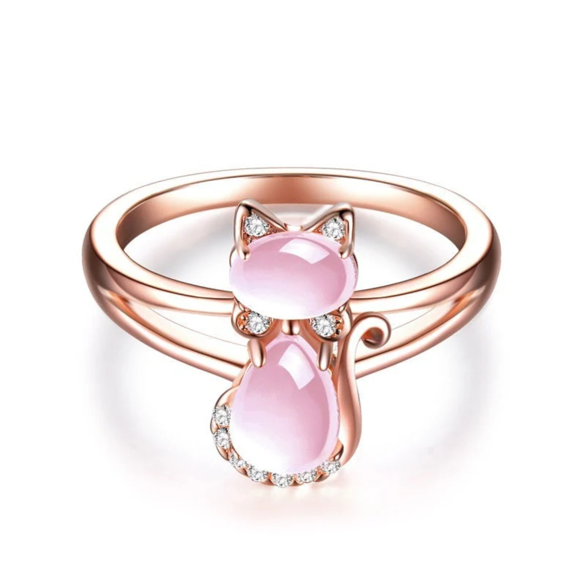Eira | Anillo Gato en Oro Rosa