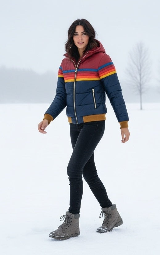 Isabella | Plumífero Multicolor