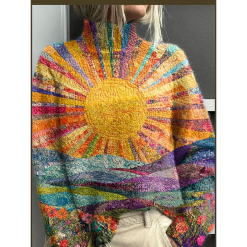 María™ | Jersey de cuello alto cálido y elegante