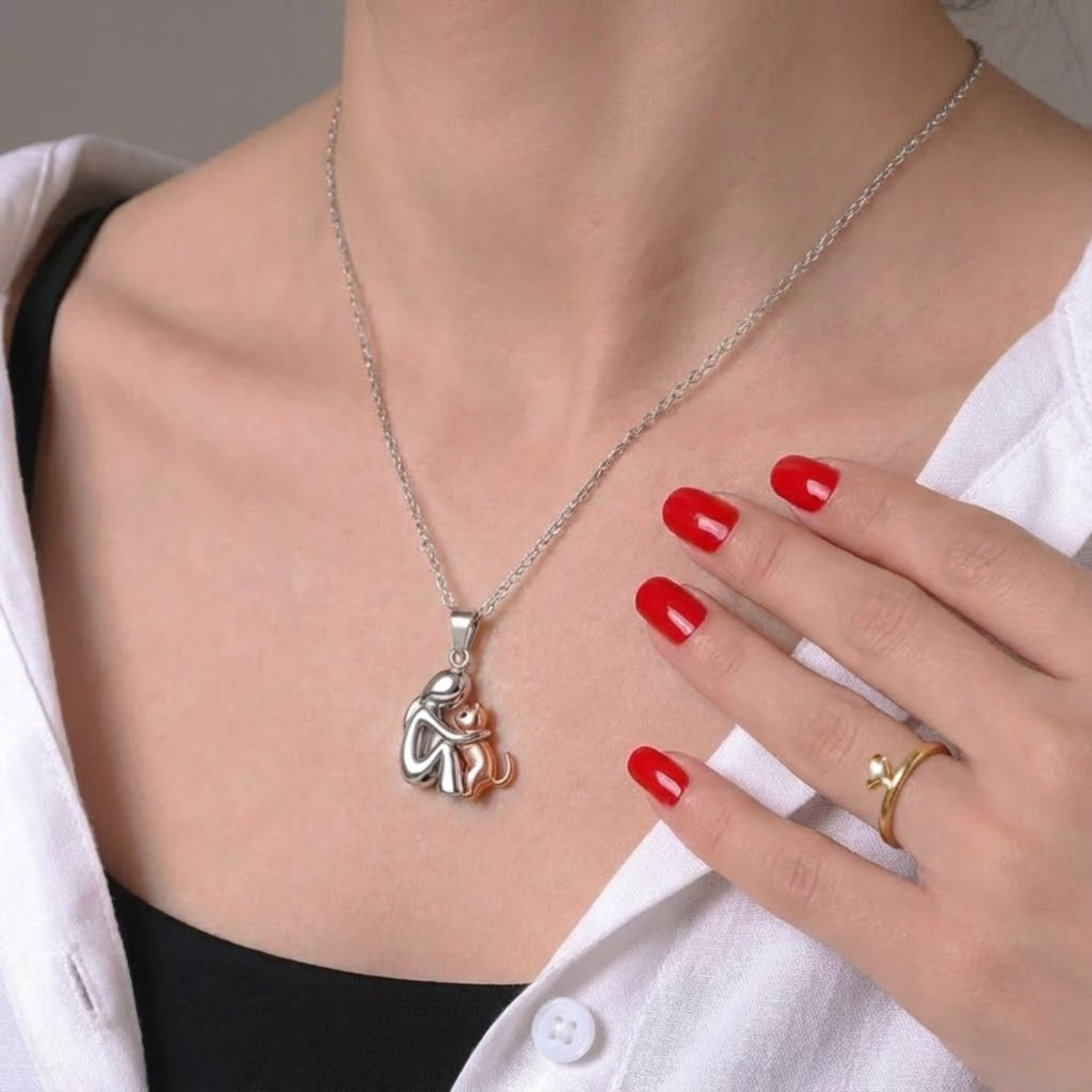 Beth™ | Collar en forma de gato