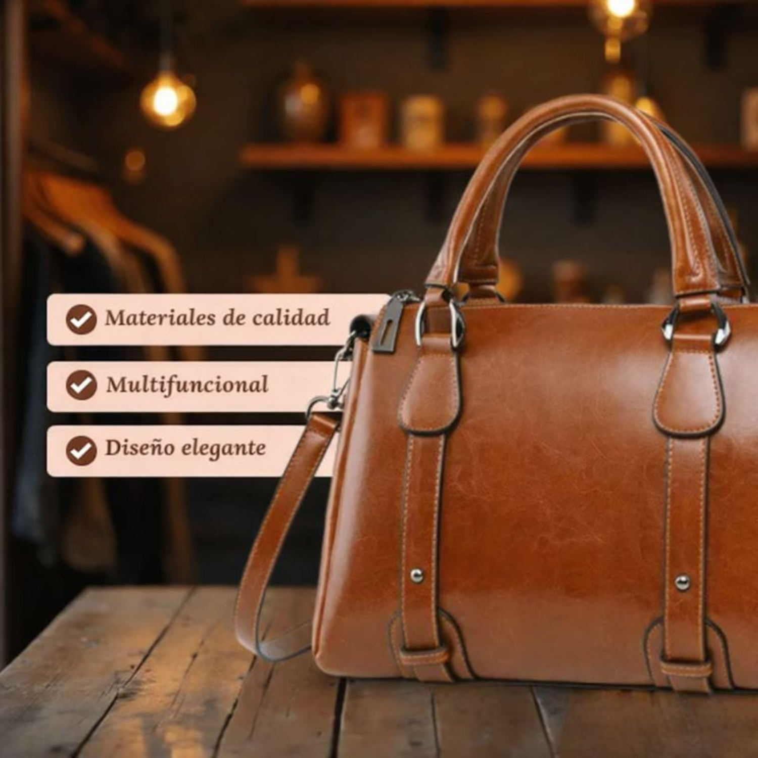 Camille™ | Bolso De Hombro Brillante