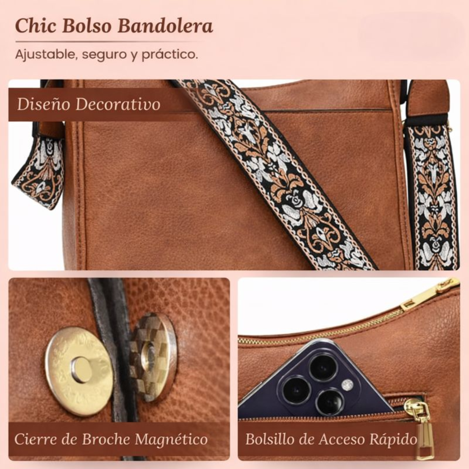 Sandra™ | Bolso Bandolera Esencial