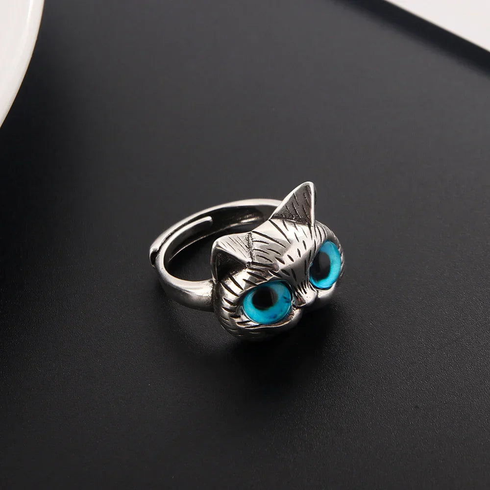 Lurena | Anillo Gato Vintage Plata