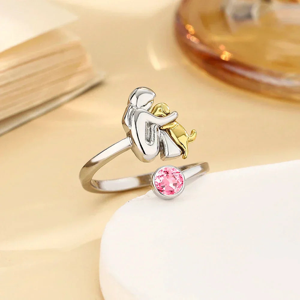 Rose™ | Anillo con Ícono de Perro