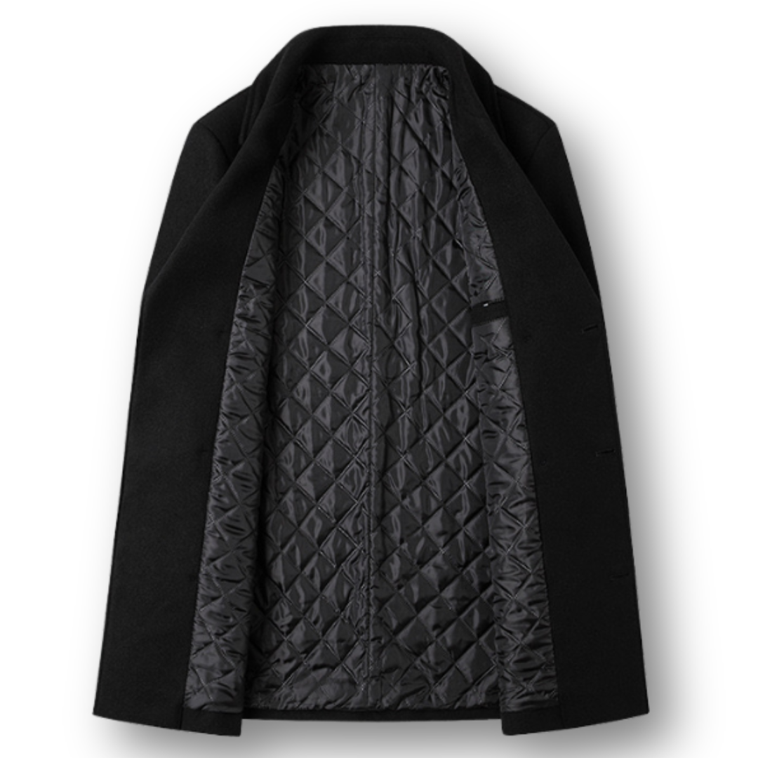 Ismael™ | Abrigo Elegante Cruzado de Lana Premium