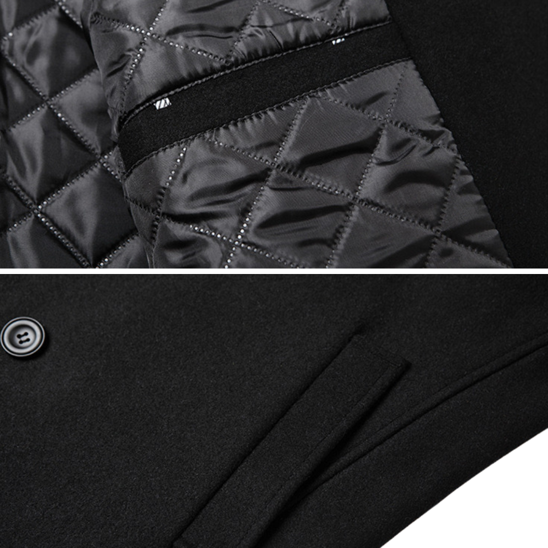 Ismael™ | Abrigo Elegante Cruzado de Lana Premium