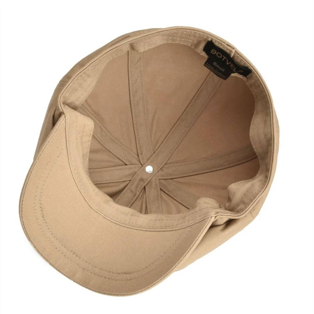 Leocadio | Gorra Newsboy de Twill de Algodón