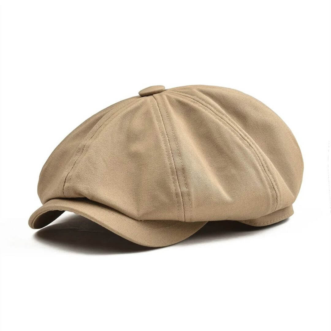 Leocadio | Gorra Newsboy de Twill de Algodón