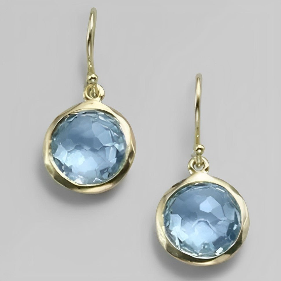 Yara | Pendientes Chic con Cristal Azul