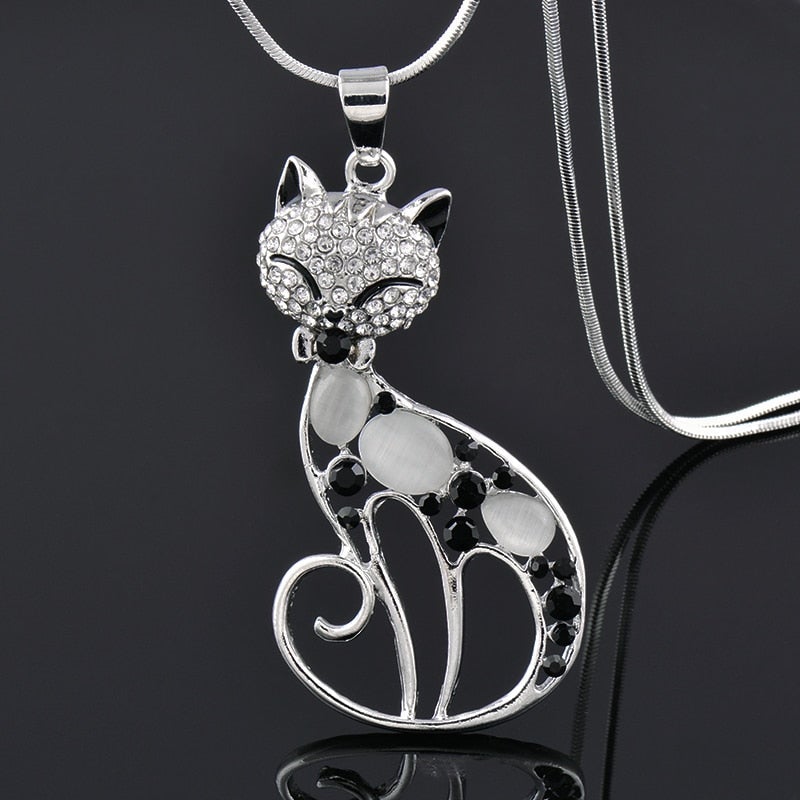 Irina | Collar Cats of Love en Plata de Ley con Circonitas