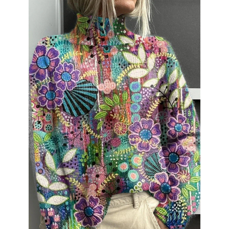 María™ | Jersey de cuello alto cálido y elegante