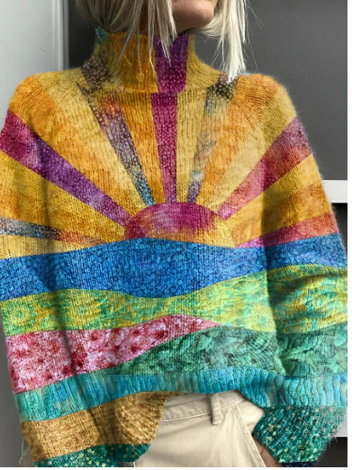 María™ | Jersey de cuello alto cálido y elegante