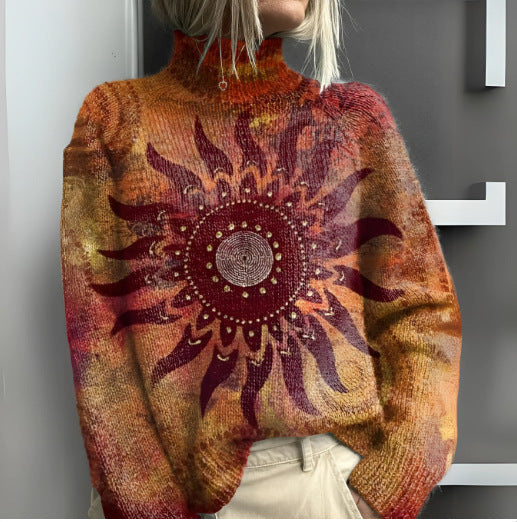 María™ | Jersey de cuello alto cálido y elegante