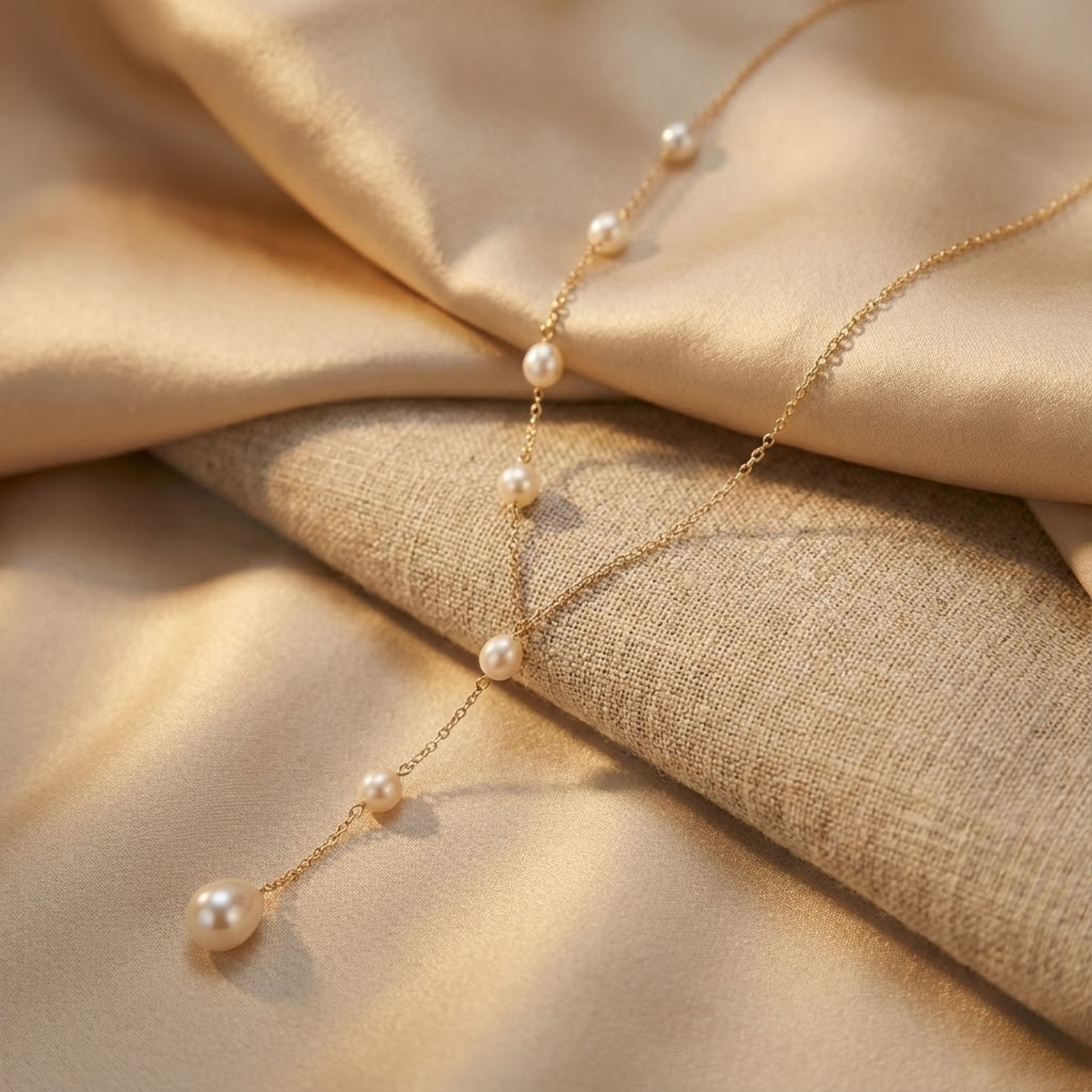 Collar vintage de perlas con colgante