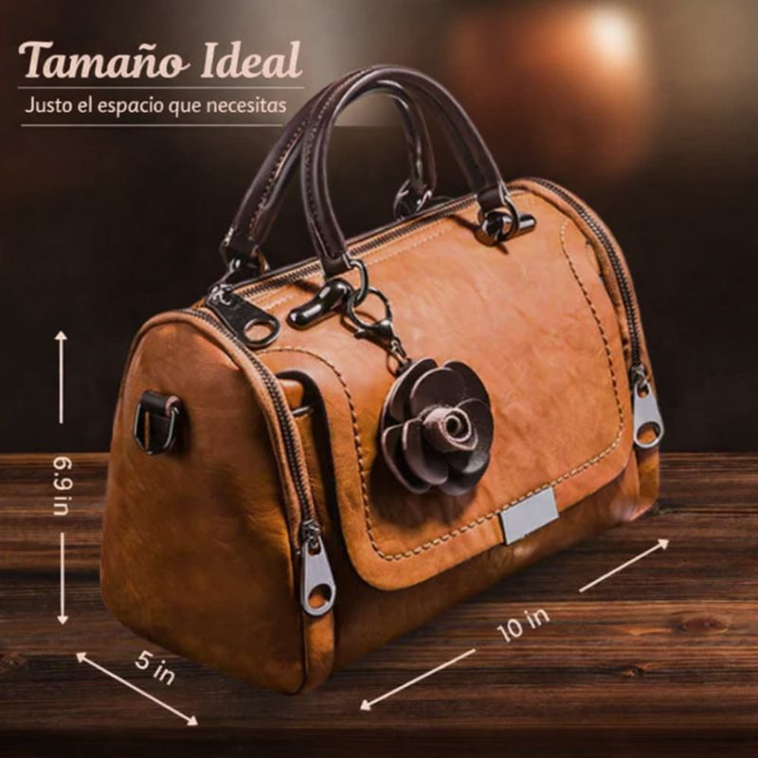 Barbara™ | Bolso De Mano Con Asa Brillante