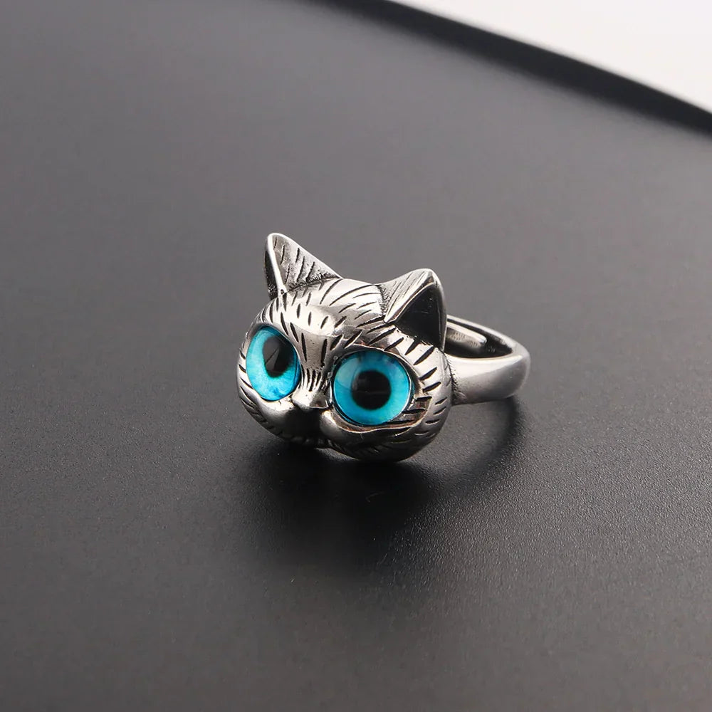 Lurena | Anillo Gato Vintage Plata