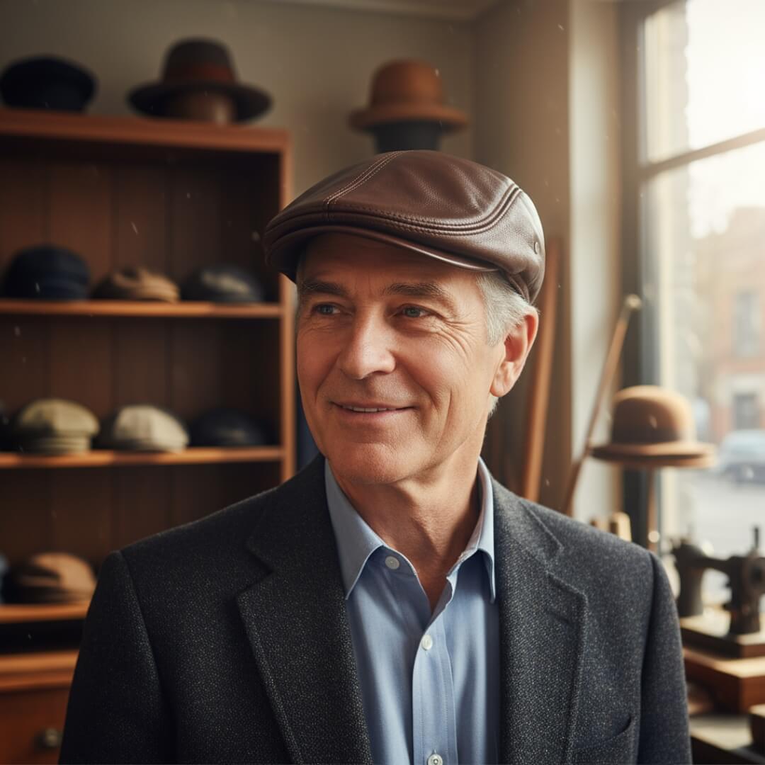 Leandro | Gorra Ivy de Piel