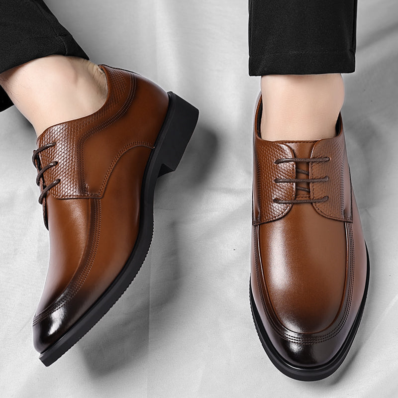 Abelardo | Botas Oxford de Piel Brillante