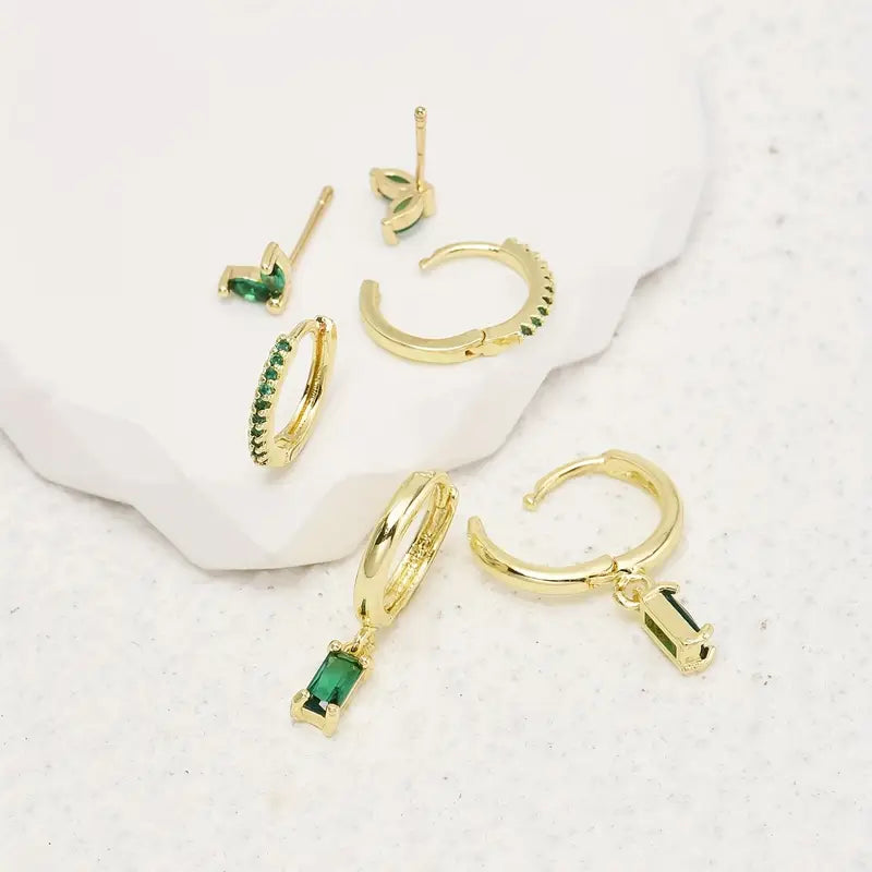 Set de pendientes Fiorenza Viridelle | Oro