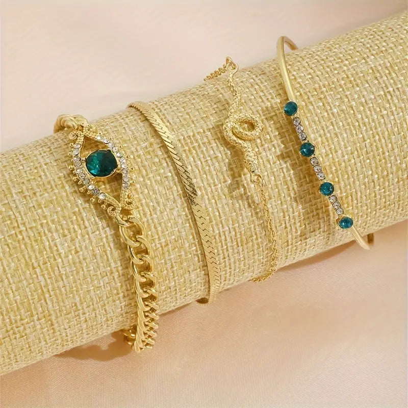 Set de pulseras Serpina Veyra | Oro